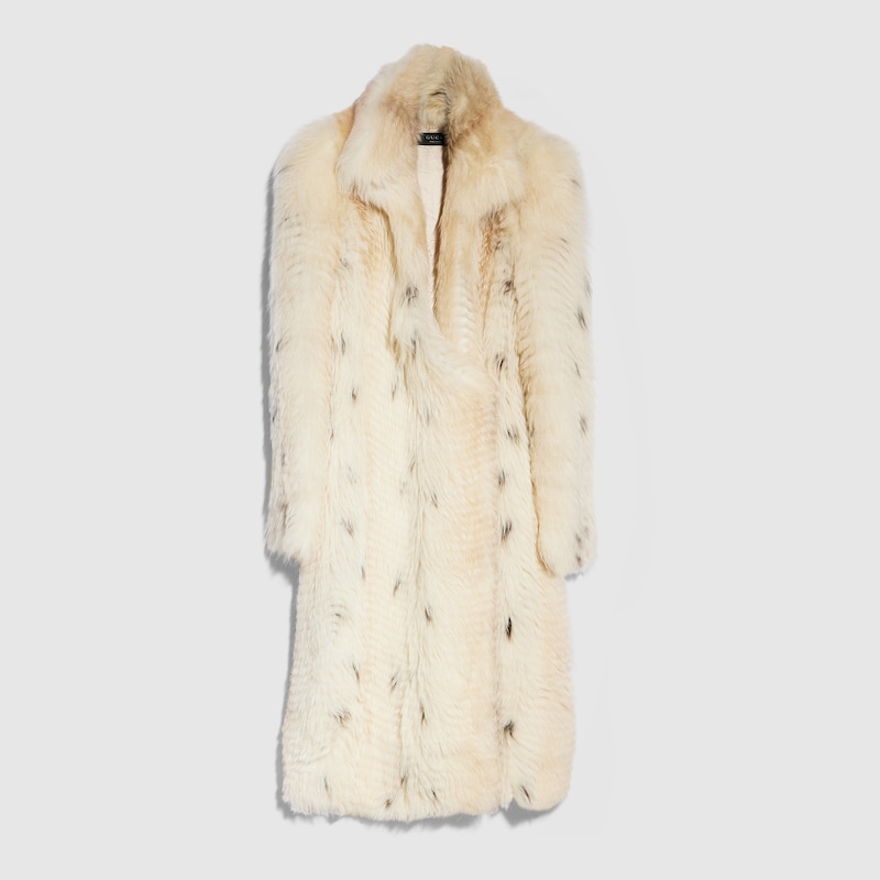 Long Hair Shearling Coat