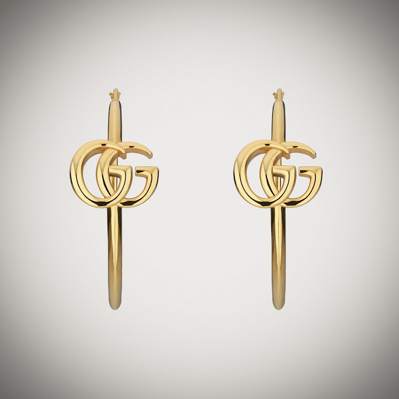 Gucci GG Marmont Hoop Earrings | Thumbnail 3 Gucci GG Marmont Hoop Earrings | Thumbnail 3