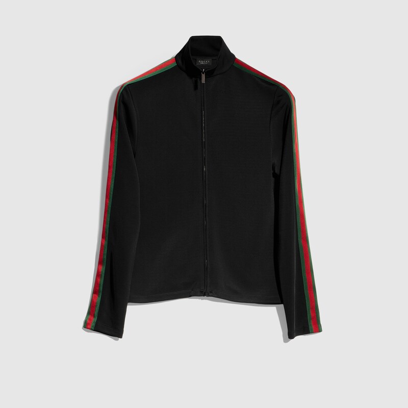 Viscose Jersey Zip Jacket With Web Viscose Jersey Zip Jacket With Web