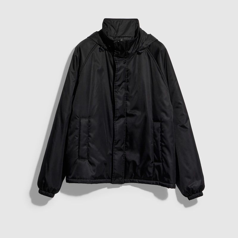 Nylon Gabardine Zip Jacket With Embroidery Nylon Gabardine Zip Jacket With Embroidery