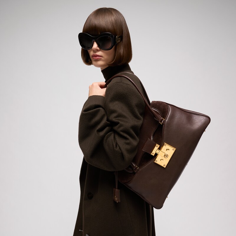 Gucci Large Tote Bag With Lock | Thumbnail 2 Gucci Large Tote Bag With Lock | Thumbnail 2