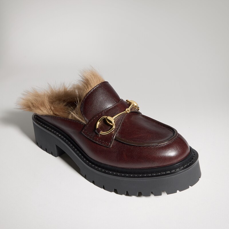 Gucci Mule With Horsebit And Lug Sole | Thumbnail 3