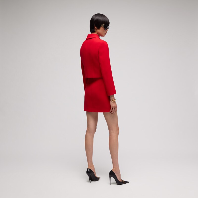 Gucci Crêpe Wool Skirt With Double G Button | Thumbnail 3 Gucci Crêpe Wool Skirt With Double G Button | Thumbnail 3