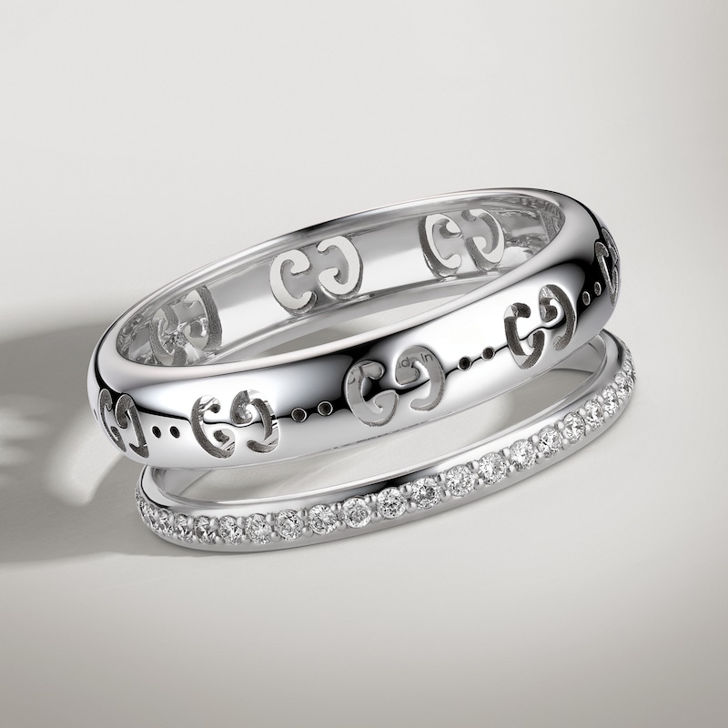 Gucci Icon 18k Diamond GG Ring | Thumbnail 3 Gucci Icon 18k Diamond GG Ring | Thumbnail 3