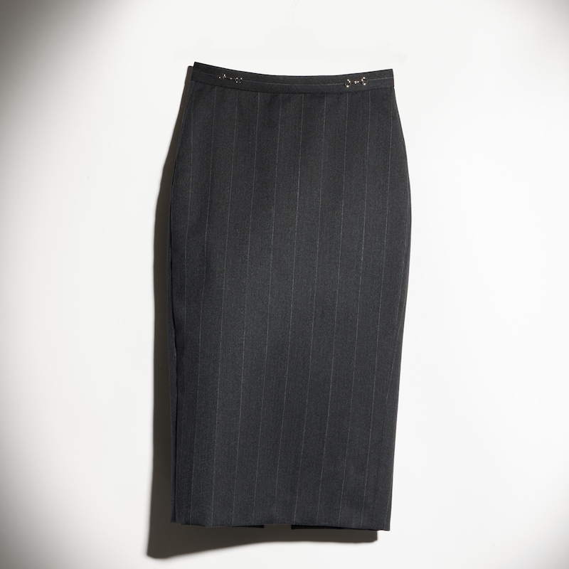 Gucci Pinstripe Wool Pencil Skirt | Thumbnail 2