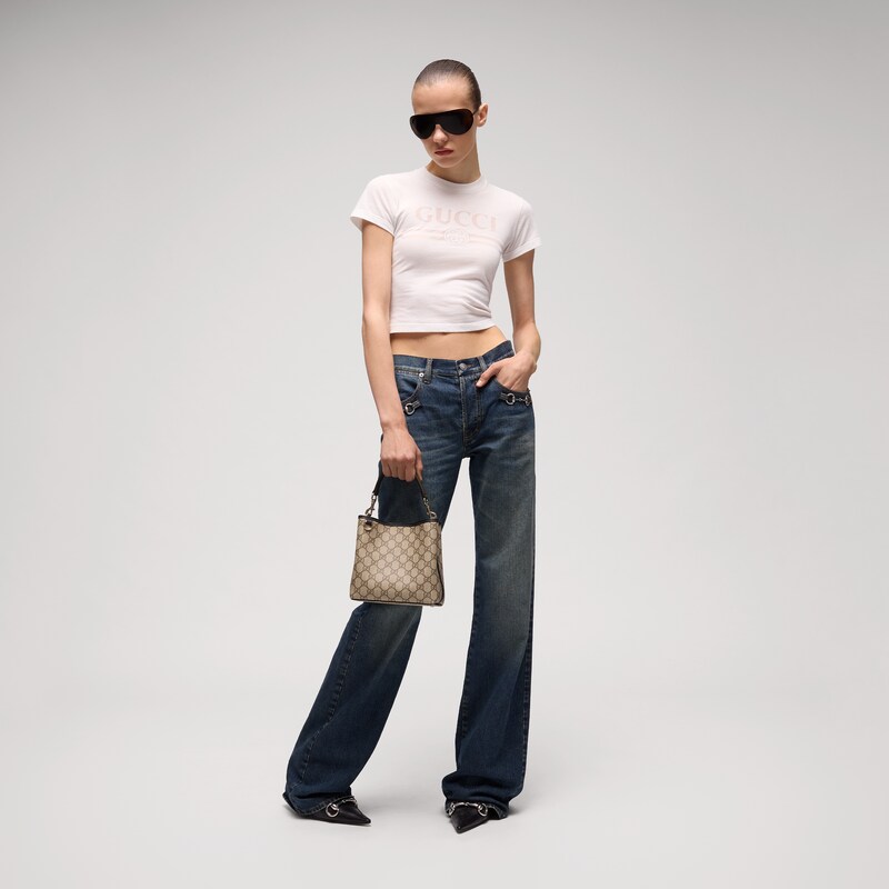 Gucci GG Emblem Small Bucket Bag | Thumbnail 2 Gucci GG Emblem Small Bucket Bag | Thumbnail 2