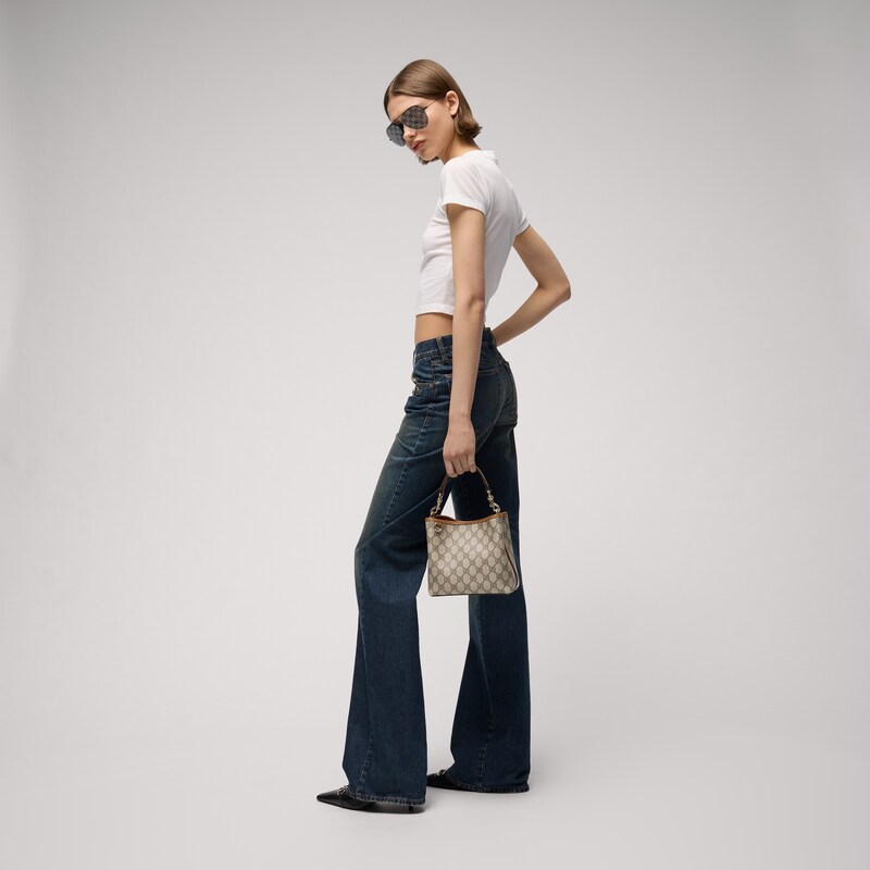 Gucci GG Emblem Small Bucket Bag | Thumbnail 2 Gucci GG Emblem Small Bucket Bag | Thumbnail 2