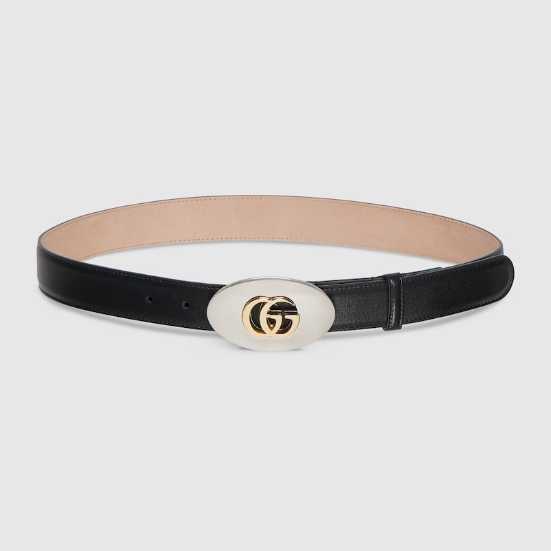 Gucci Belt With Double G Plaque Buckle
