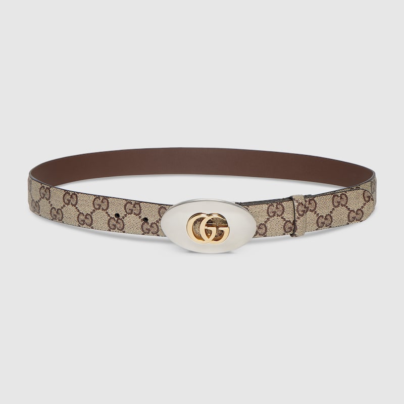 Gucci Belt With Double G Plaque Buckle