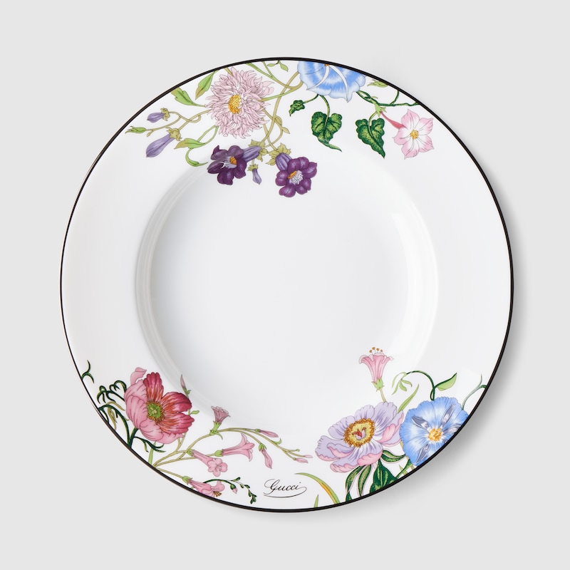 Gucci Flora Rim Soup Bowl, Set Of Two