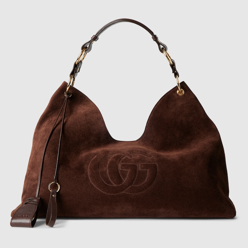 Large Shoulder Bag With Double G Detail Large Shoulder Bag With Double G Detail