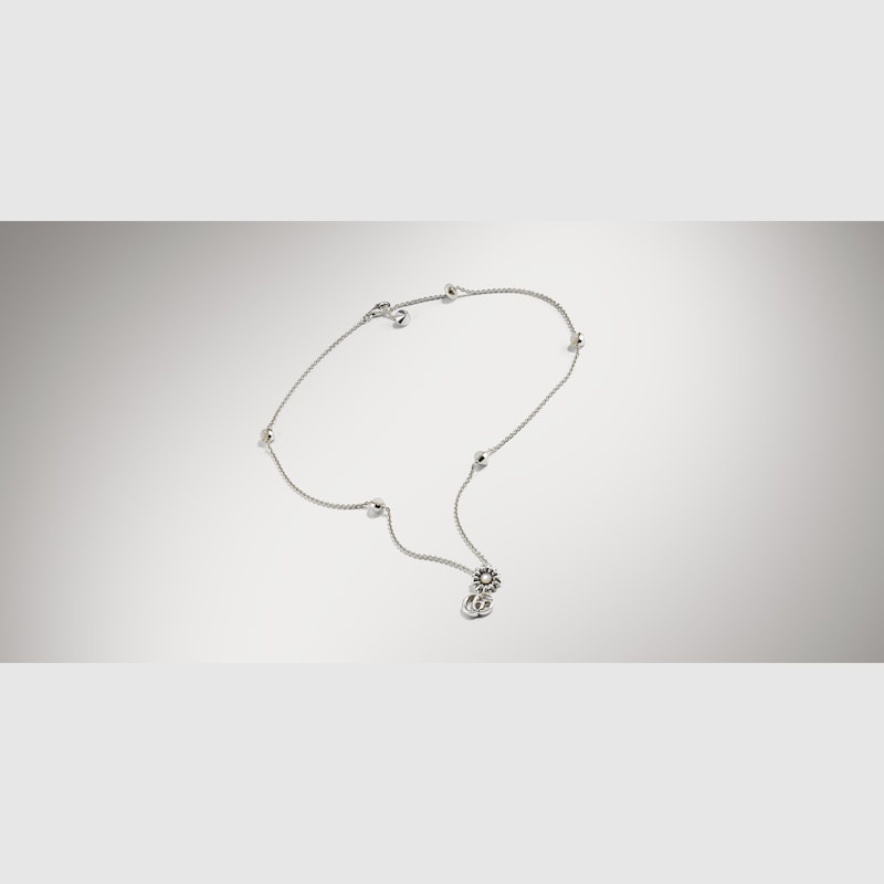 Gucci GG Marmont Mother Of Pearl Necklace | Thumbnail 3