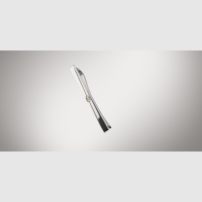 Gucci Diagonal Interlocking G Tie Bar | Thumbnail 3 Gucci Diagonal Interlocking G Tie Bar | Thumbnail 3