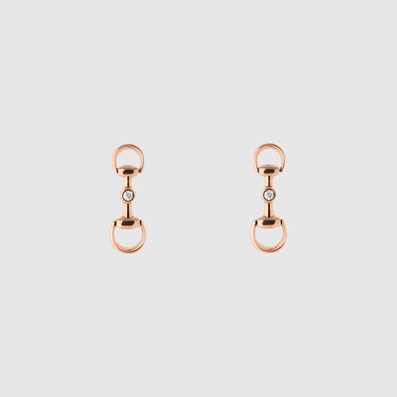 Horsebit Diamond 18k Earrings
