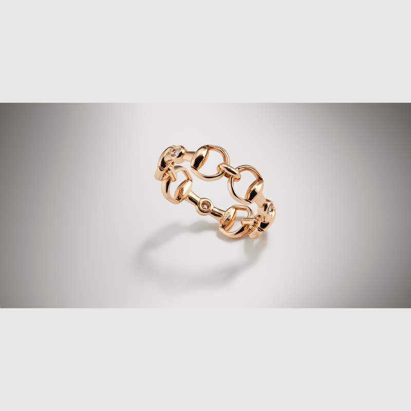 Gucci Horsebit Diamond 18k Ring | Thumbnail 3