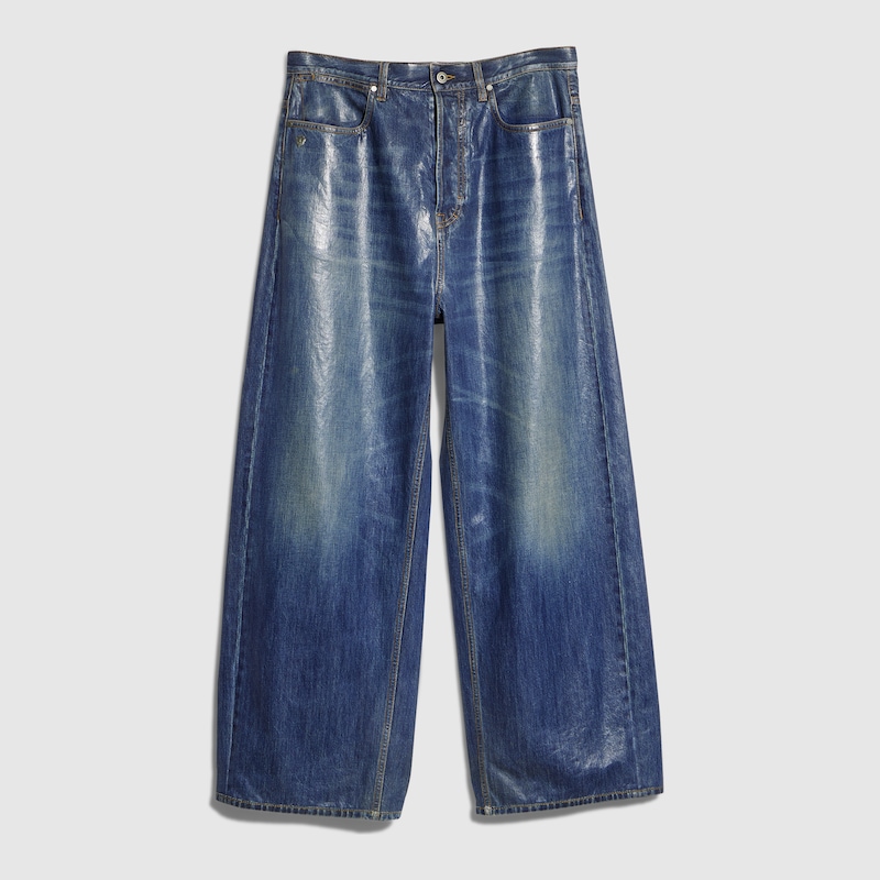 Cotton Denim Pants With Coating Cotton Denim Pants With Coating