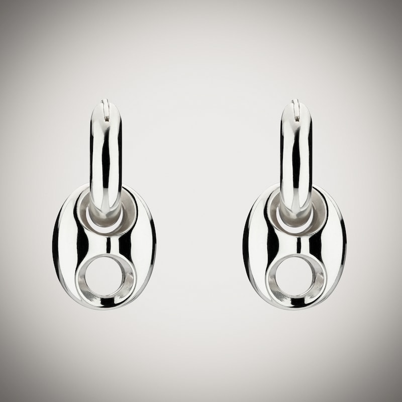 Gucci Marina Chain Hoop Earrings | Thumbnail 3 Gucci Marina Chain Hoop Earrings | Thumbnail 3