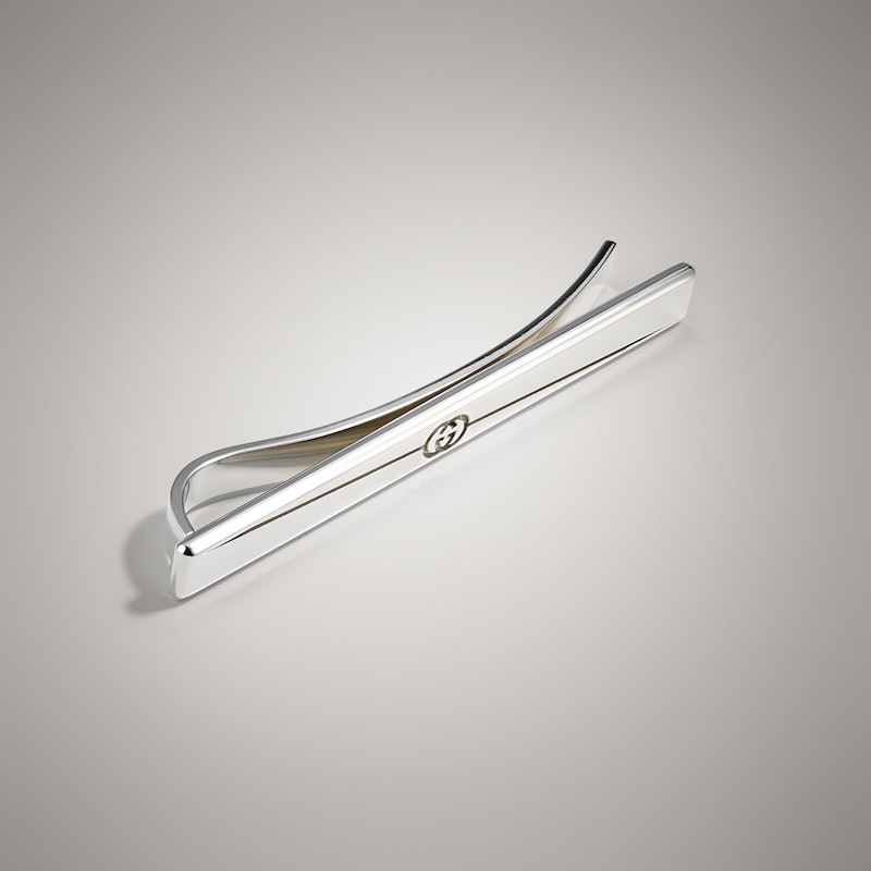 Gucci Diagonal Interlocking G Tie Bar | Thumbnail 2 Gucci Diagonal Interlocking G Tie Bar | Thumbnail 2
