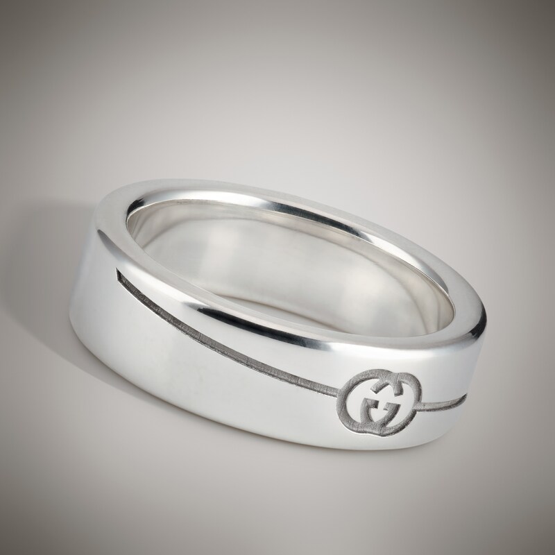 Gucci Diagonal Interlocking G Ring | Thumbnail 2 Gucci Diagonal Interlocking G Ring | Thumbnail 2