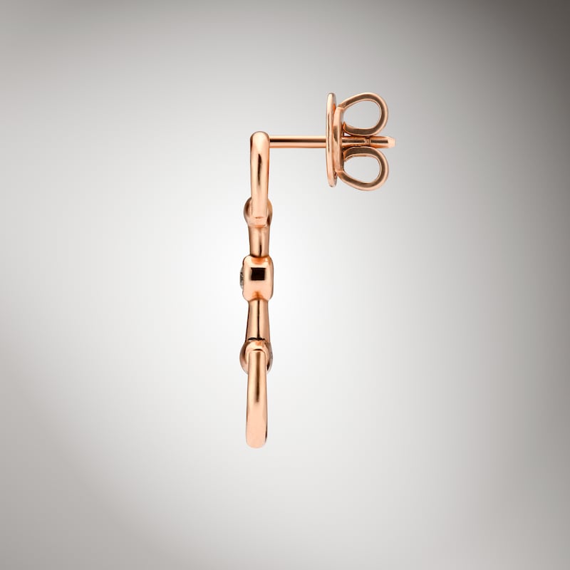 Gucci Horsebit Diamond 18k Earrings | Thumbnail 3 Gucci Horsebit Diamond 18k Earrings | Thumbnail 3