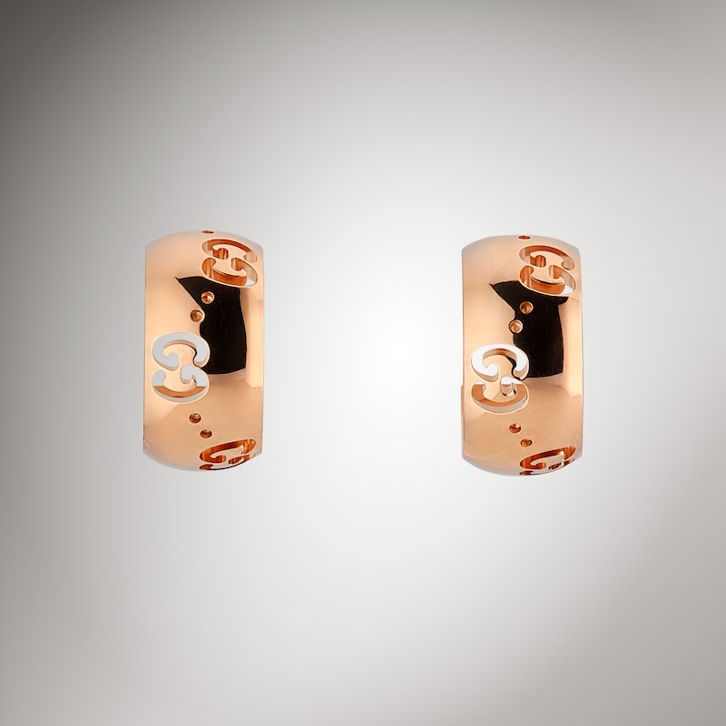 Gucci Icon 18k GG Hoop Earrings | Thumbnail 2 Gucci Icon 18k GG Hoop Earrings | Thumbnail 2