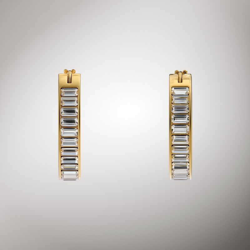 Gucci Blondie Crystal Hoop Earrings | Thumbnail 2 Gucci Blondie Crystal Hoop Earrings | Thumbnail 2