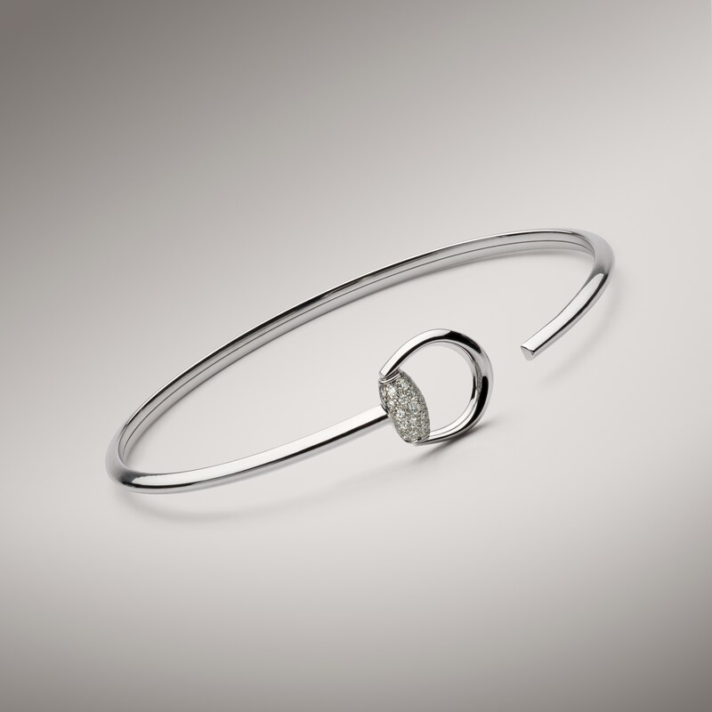 Gucci Horsebit Diamond 18k Bangle Bracelet | Thumbnail 2 Gucci Horsebit Diamond 18k Bangle Bracelet | Thumbnail 2