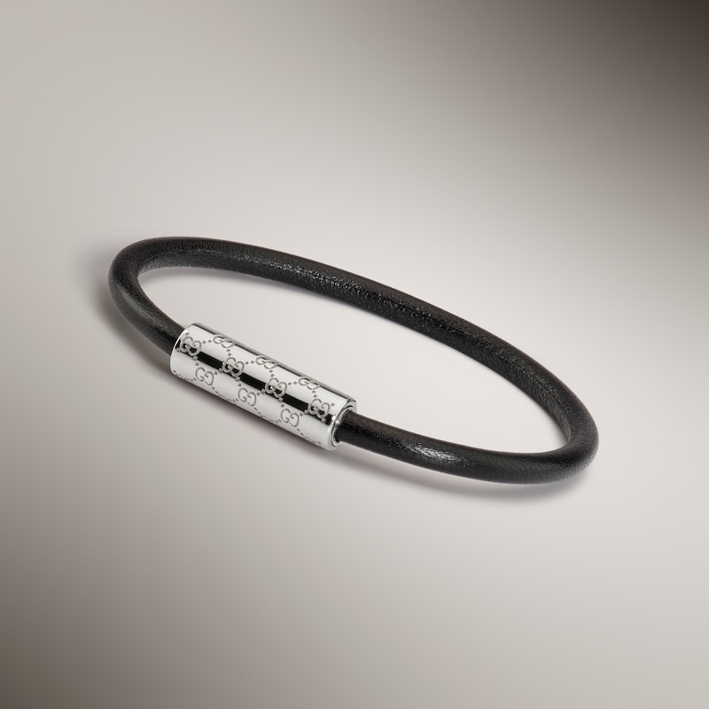 Gucci Bracelet With GG Detail Leather | Thumbnail 2 Gucci Bracelet With GG Detail Leather | Thumbnail 2