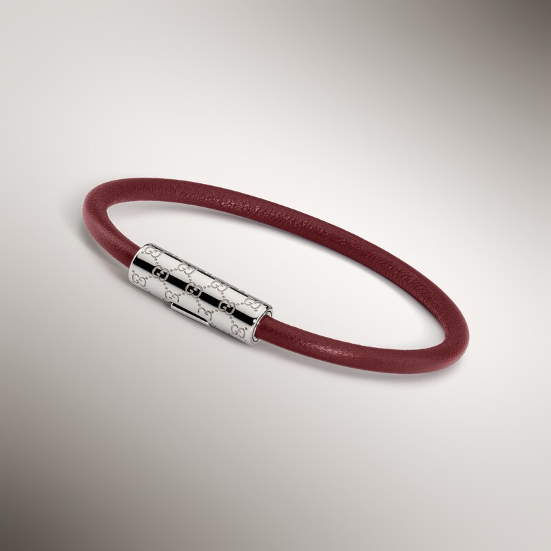 Gucci Bracelet With GG Detail Leather | Thumbnail 2