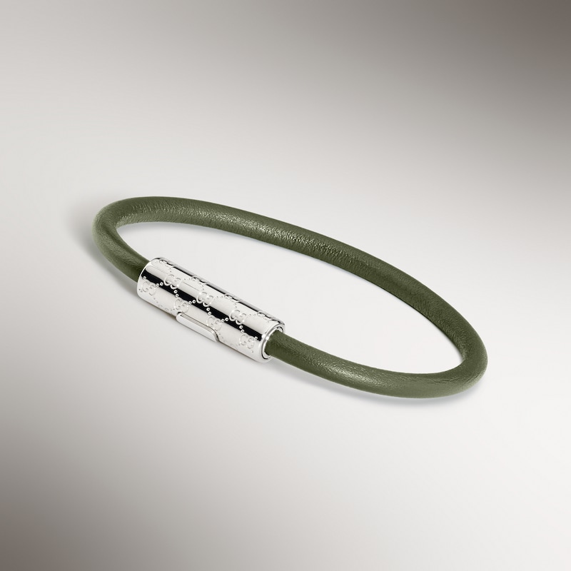 Gucci Bracelet With GG Detail Leather | Thumbnail 2
