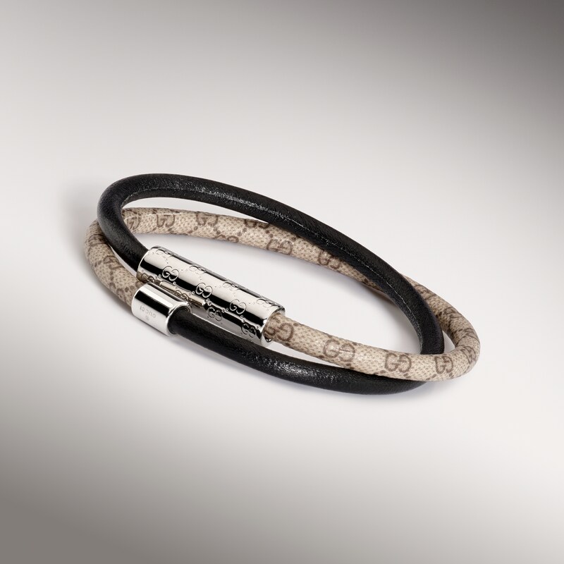 Gucci Double Bracelet With GG Detail Leather | Thumbnail 2 Gucci Double Bracelet With GG Detail Leather | Thumbnail 2