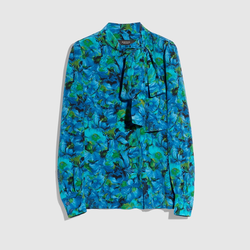 Gucci Printed Silk Crêpe De Chine Shirt