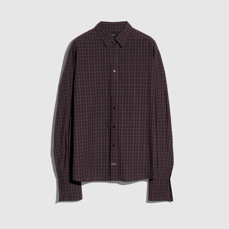 Gucci Checked Washed Cotton Shirt