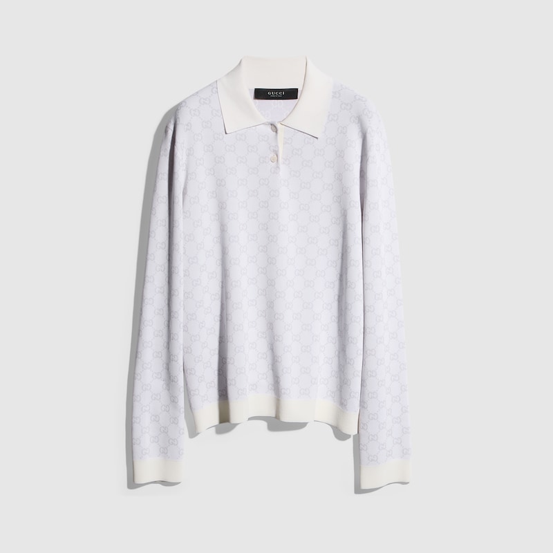 Gucci Fine Knit Viscose GG Jacquard Sweater