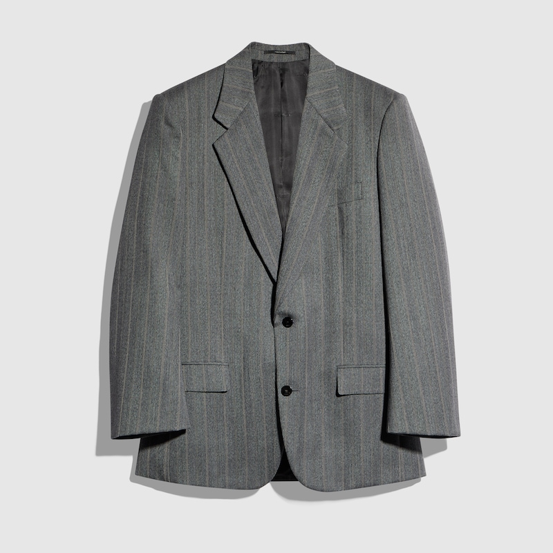 Pinstripe Wool Jacket