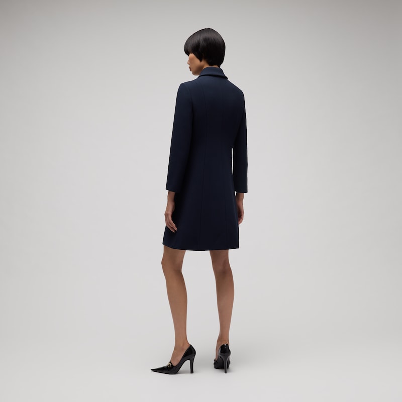 Gucci Wool Natté Coat With Horsebit | Thumbnail 3