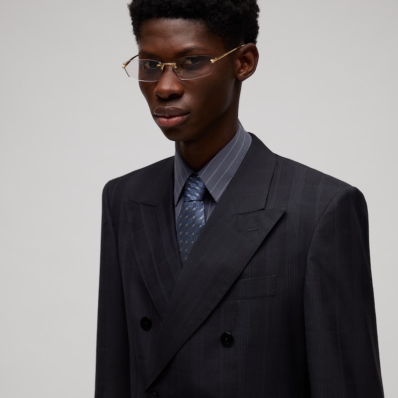 Gucci Interlocking G Belt Silk Jacquard Tie | Thumbnail 2 Gucci Interlocking G Belt Silk Jacquard Tie | Thumbnail 2