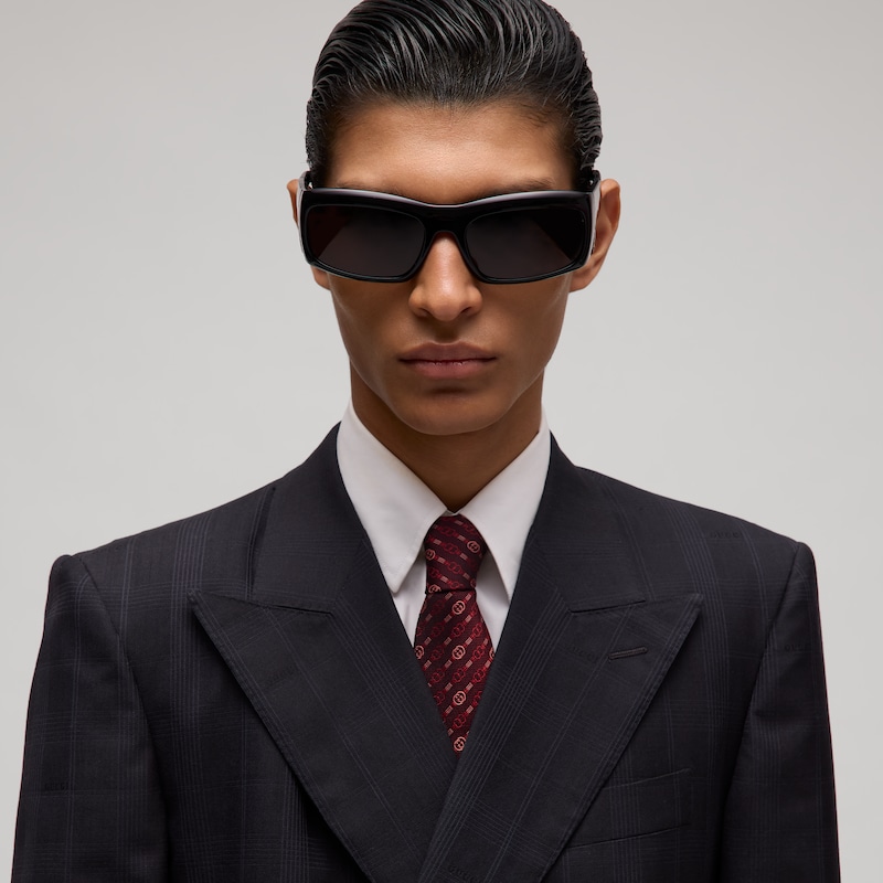 Gucci Interlocking G Belt Silk Jacquard Tie | Thumbnail 2 Gucci Interlocking G Belt Silk Jacquard Tie | Thumbnail 2