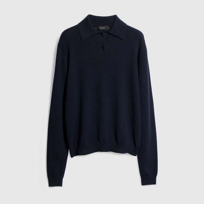Knit Cashmere Sweater With Embroidery Knit Cashmere Sweater With Embroidery