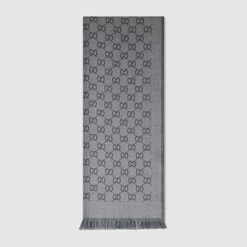 Reversible Wool Jacquard Scarf Reversible Wool Jacquard Scarf