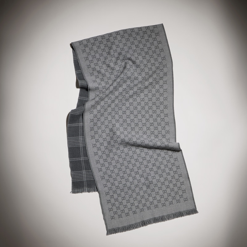 Gucci Reversible Wool Jacquard Scarf | Thumbnail 2 Gucci Reversible Wool Jacquard Scarf | Thumbnail 2