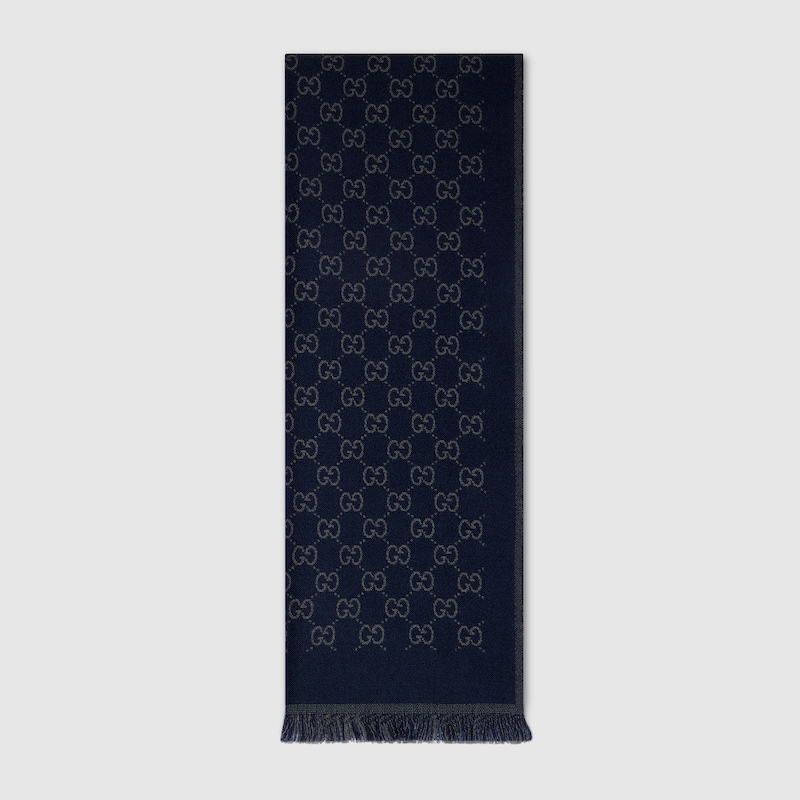 Reversible Wool Jacquard Scarf Reversible Wool Jacquard Scarf
