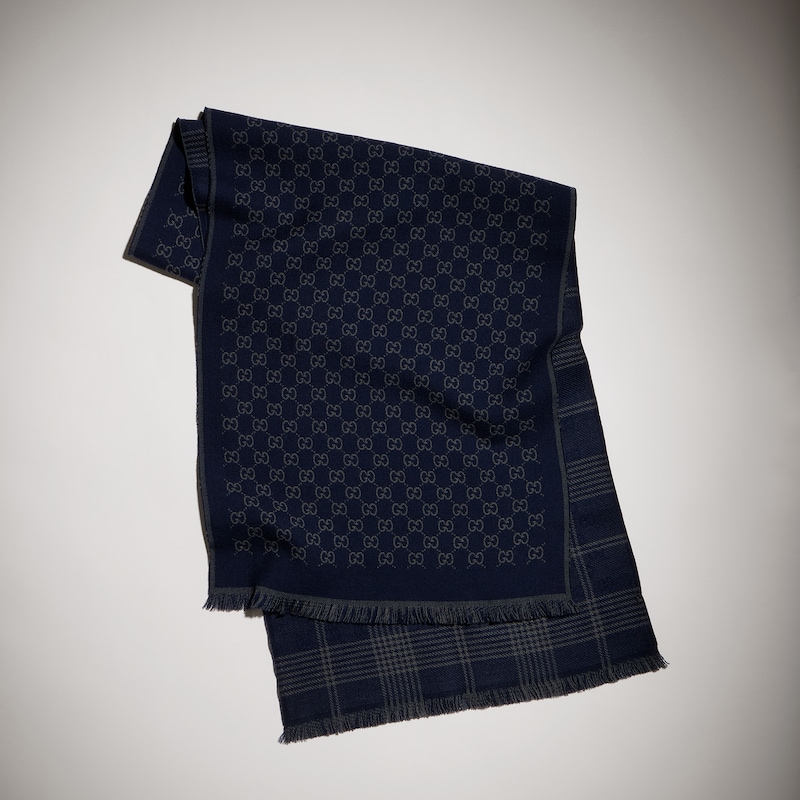 Gucci Reversible Wool Jacquard Scarf | Thumbnail 2 Gucci Reversible Wool Jacquard Scarf | Thumbnail 2
