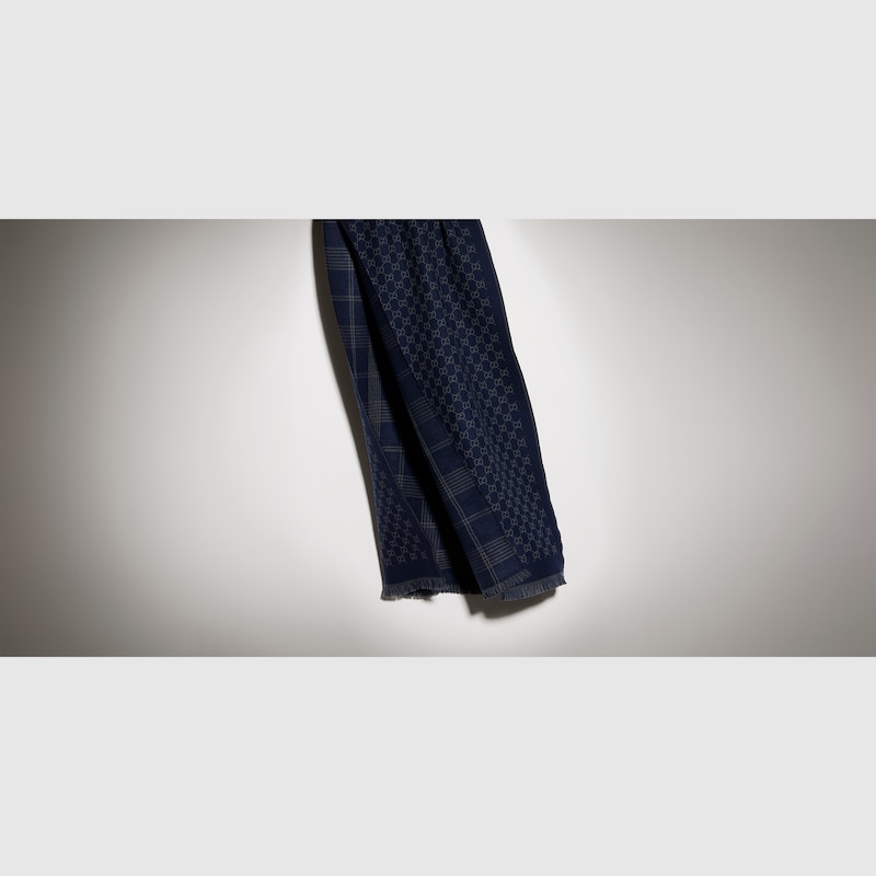 Gucci Reversible Wool Jacquard Scarf | Thumbnail 3 Gucci Reversible Wool Jacquard Scarf | Thumbnail 3