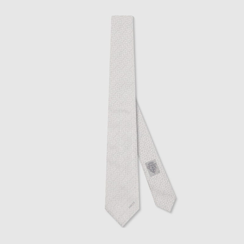 Gucci Horsebit Silk Jacquard Tie