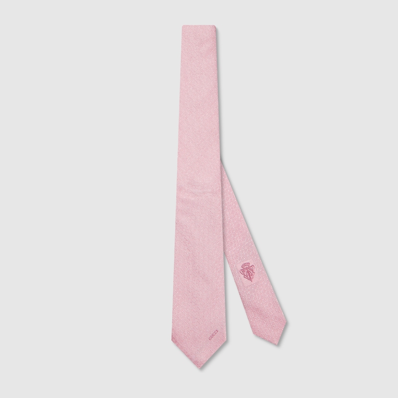 Gucci Horsebit Silk Jacquard Tie