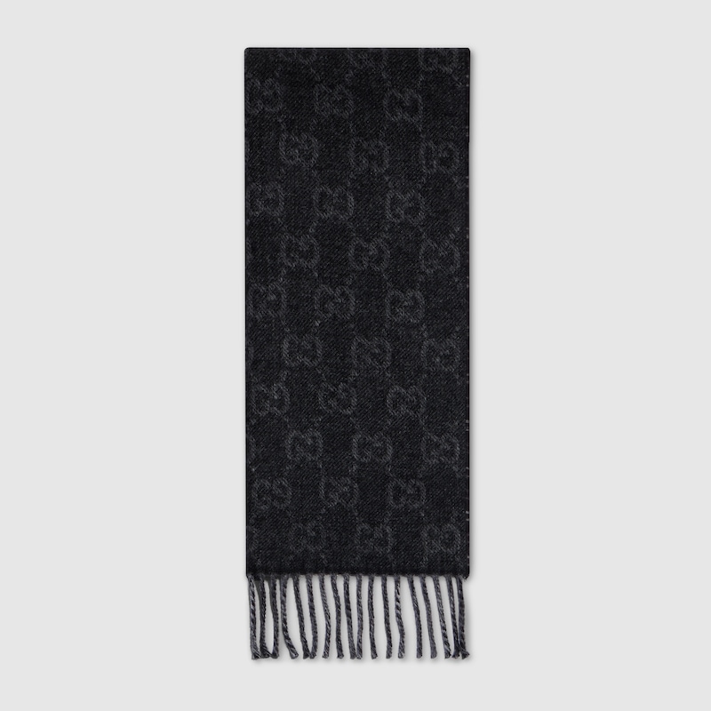 Gucci Reversible Wool Cashmere Scarf