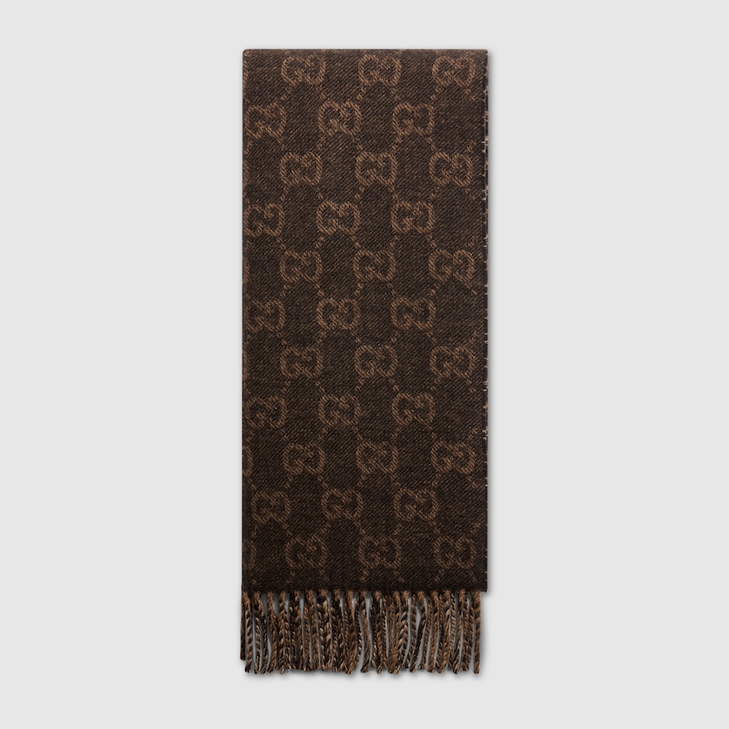 Gucci Reversible Wool Cashmere Scarf