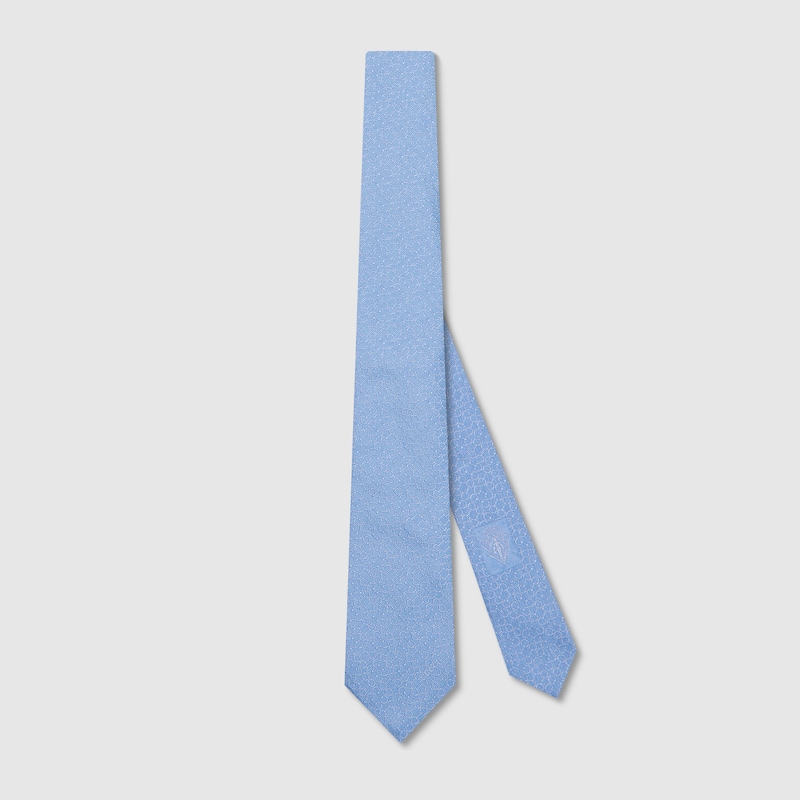 Gucci Horsebit Silk Jacquard Tie