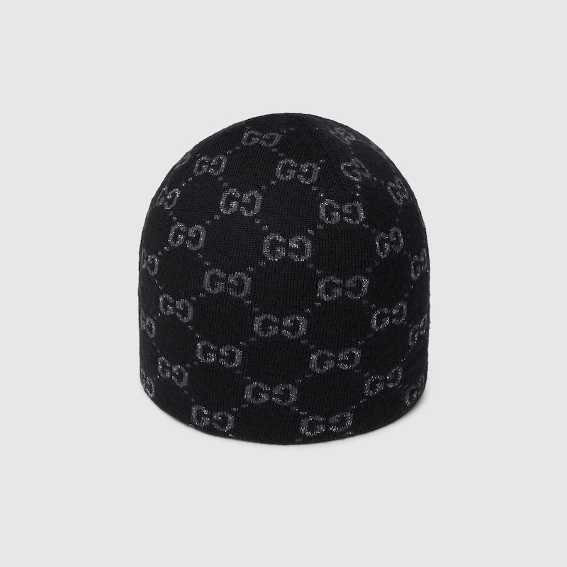 Gucci GG Wool Viscose Lamé Jacquard Hat